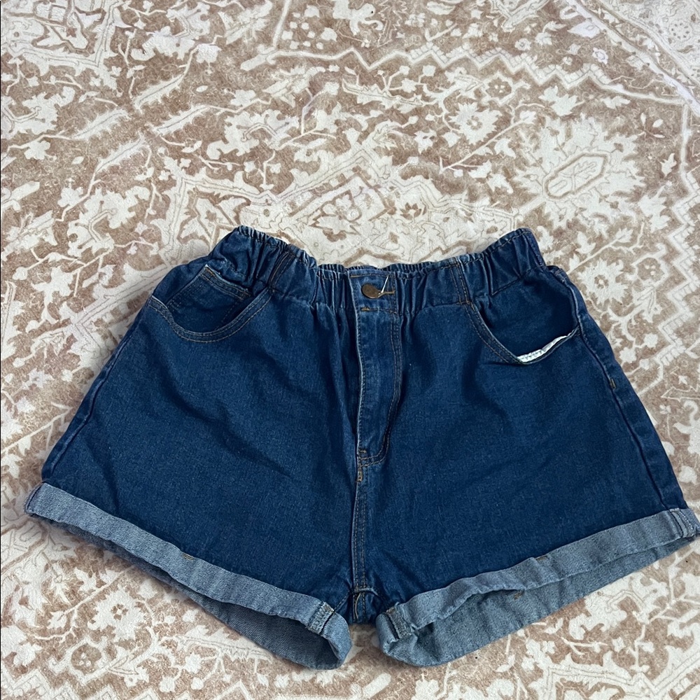 SHEIN Dark Blue Jean Shorts